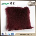 Fast Sale Decorative Mongolian Lamb Fur Throw Pillows